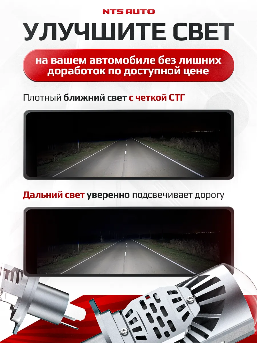 Светодиодная лампа-линза SPICA H4 CANBUS