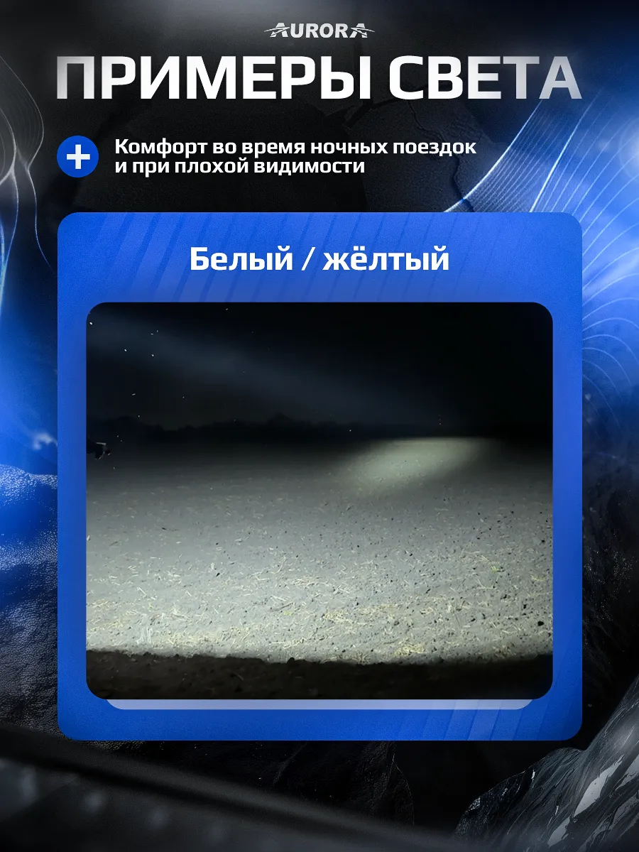 СВЕТОДИОДНАЯ БАЛКА 50" ДАЛЬНЕГО СВЕТА БЕЛО-ЖЕЛТАЯ АВРОРА D6