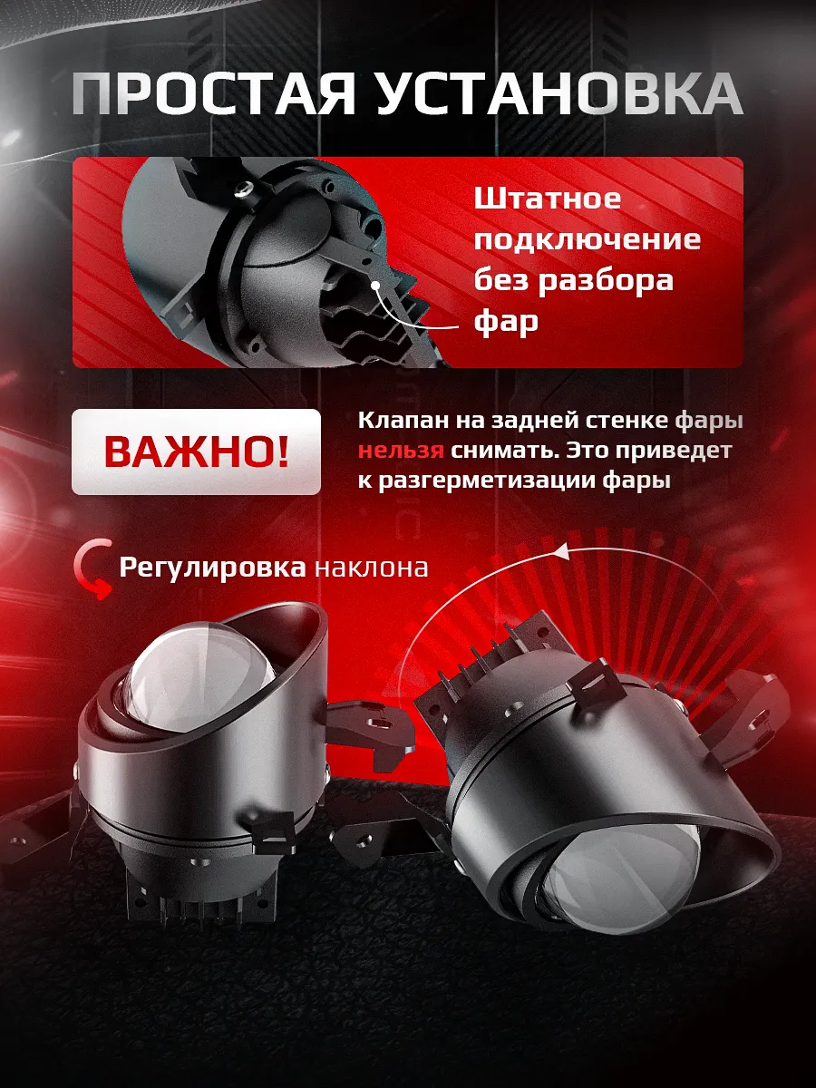 Светодиодные ПТФ 3″ ближнего свечения BMW E70, E71, E81, E82, E83, E84, E87, E88
