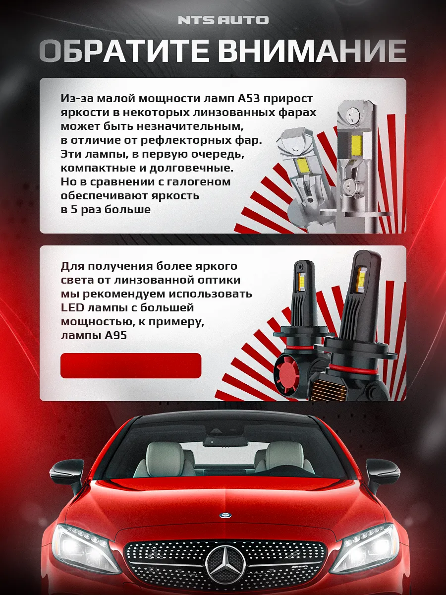 Светодиодные лампы A53 H3 6300К