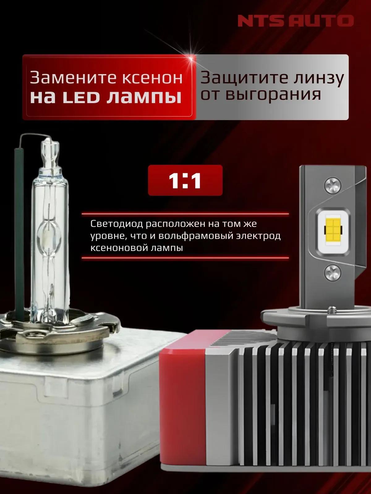 Светодиодные лампы 6300K D5S 