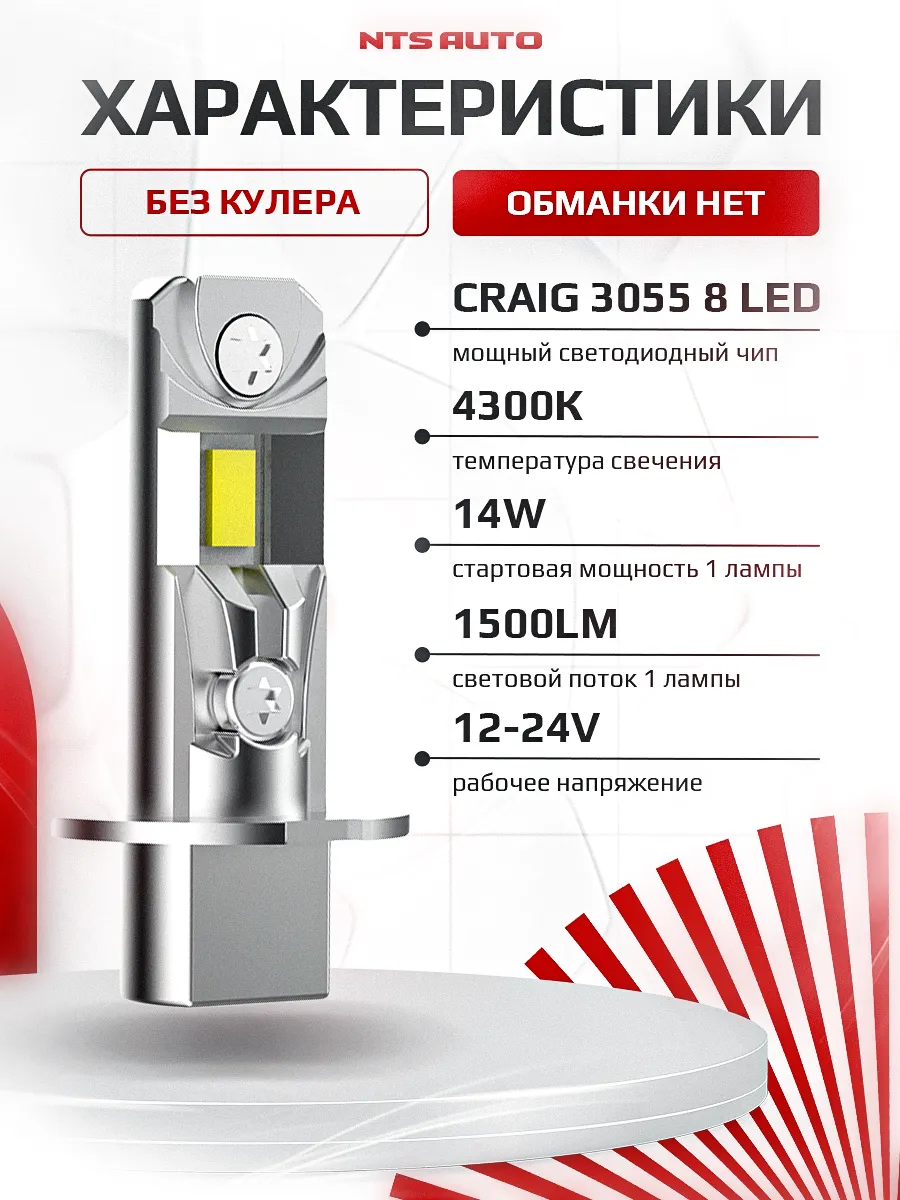 Светодиодные лампы A53 H3 4300К