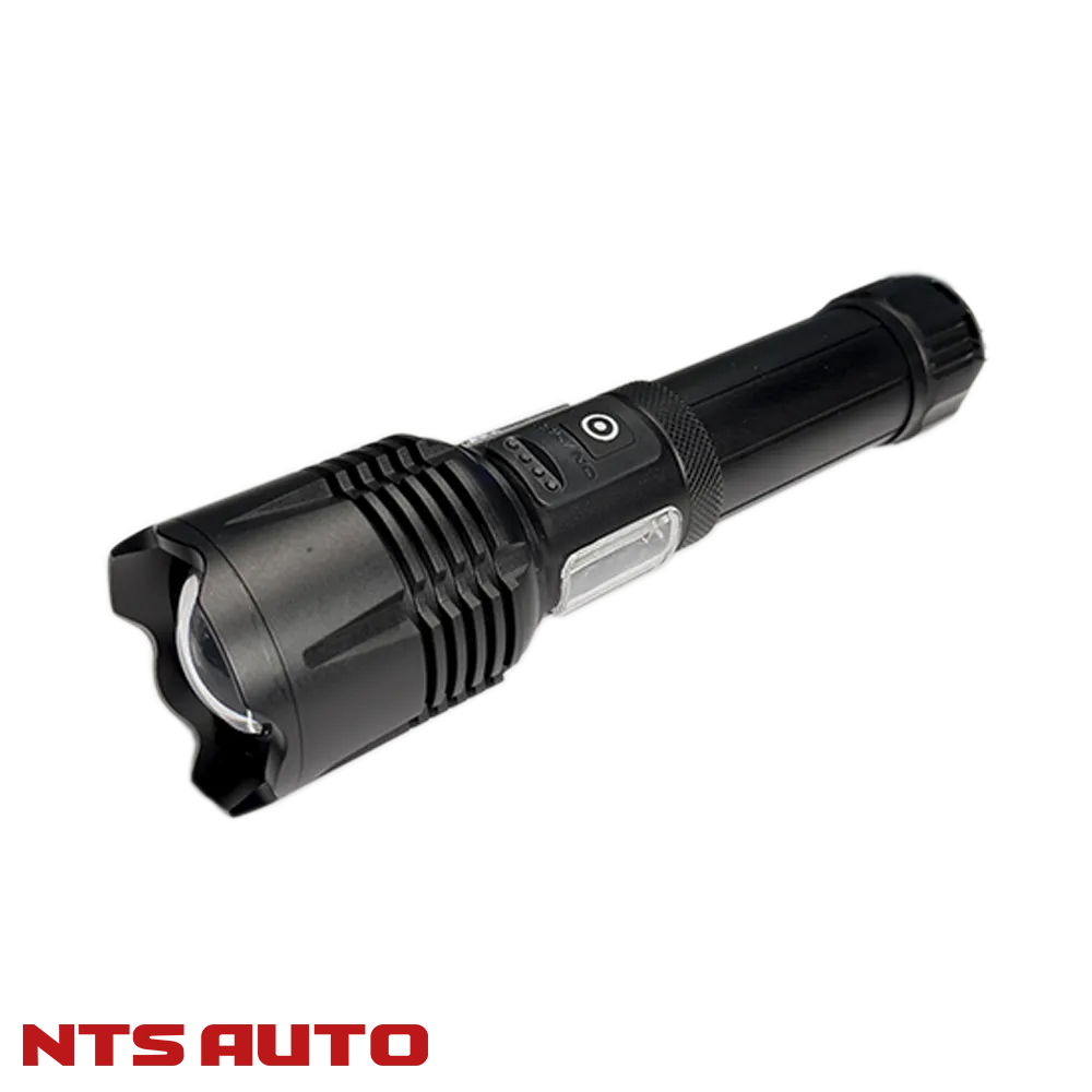 Фонарь ручной аккумуляторный с зумом и дополнительной подсветкой 6000 mAh  KH-W-408