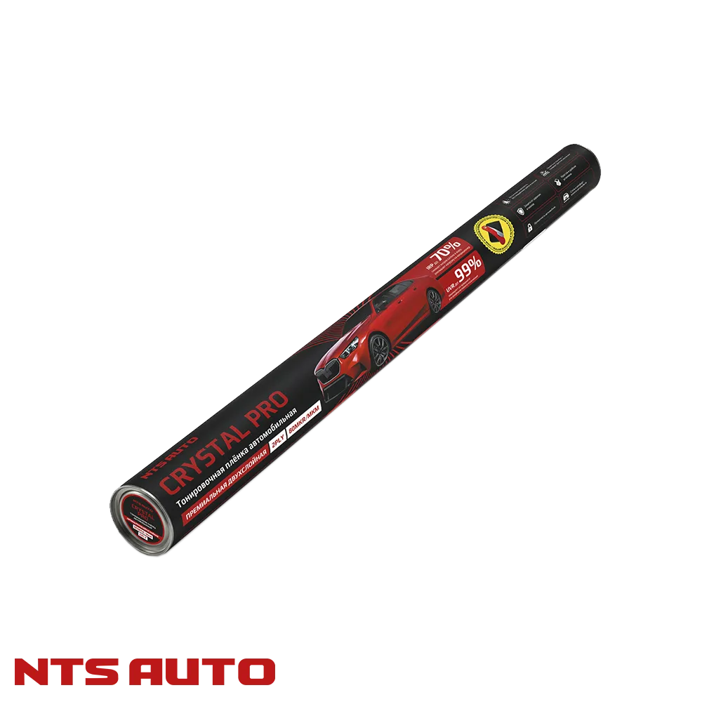 Тонировочная пленка в тубусе 2 мил 15% 0,5мX3м серия CRYSTAL PRO